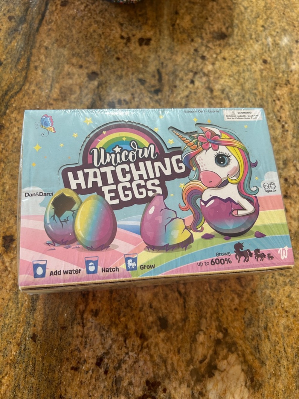 Unicorn Hatching Eggs Toy - Rainbow/Pink